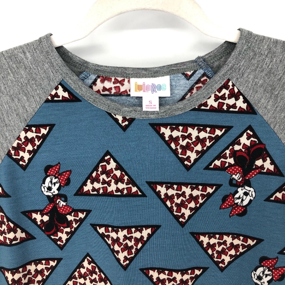 LulaRoe Disney Minnie Mouse Randy Baseball Tee - Picture 3 of 4